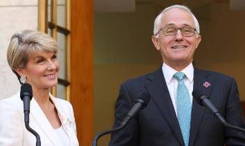 Julie Bishop and Malcolm Turnbull, lackeys extraordinaire